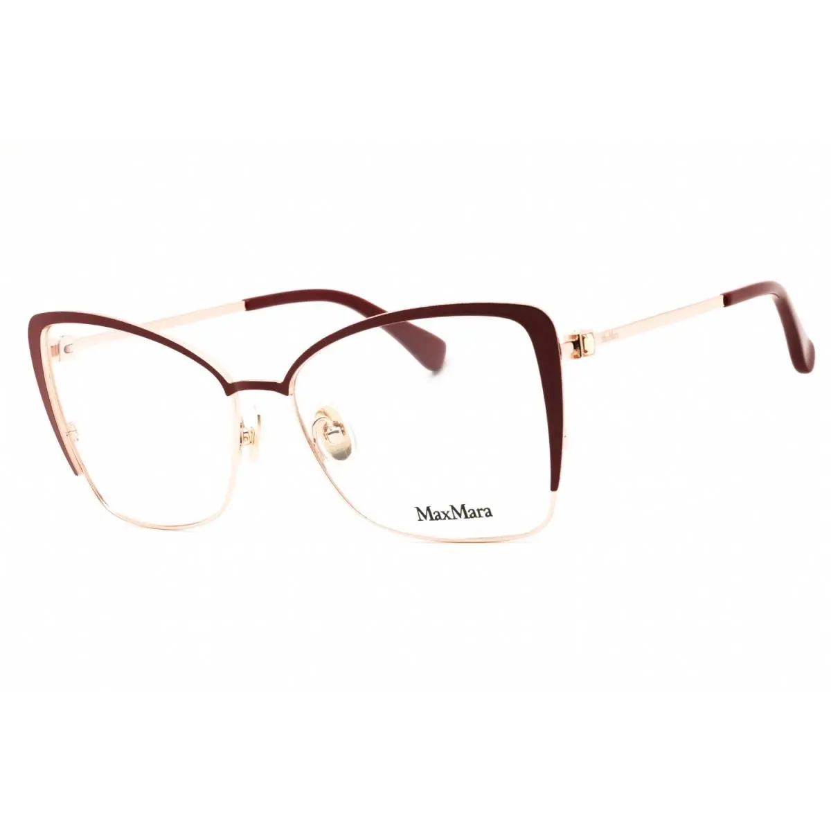MM5130-066 Eyeglasses Pink Clear Lens 56mm Women by Max Mara