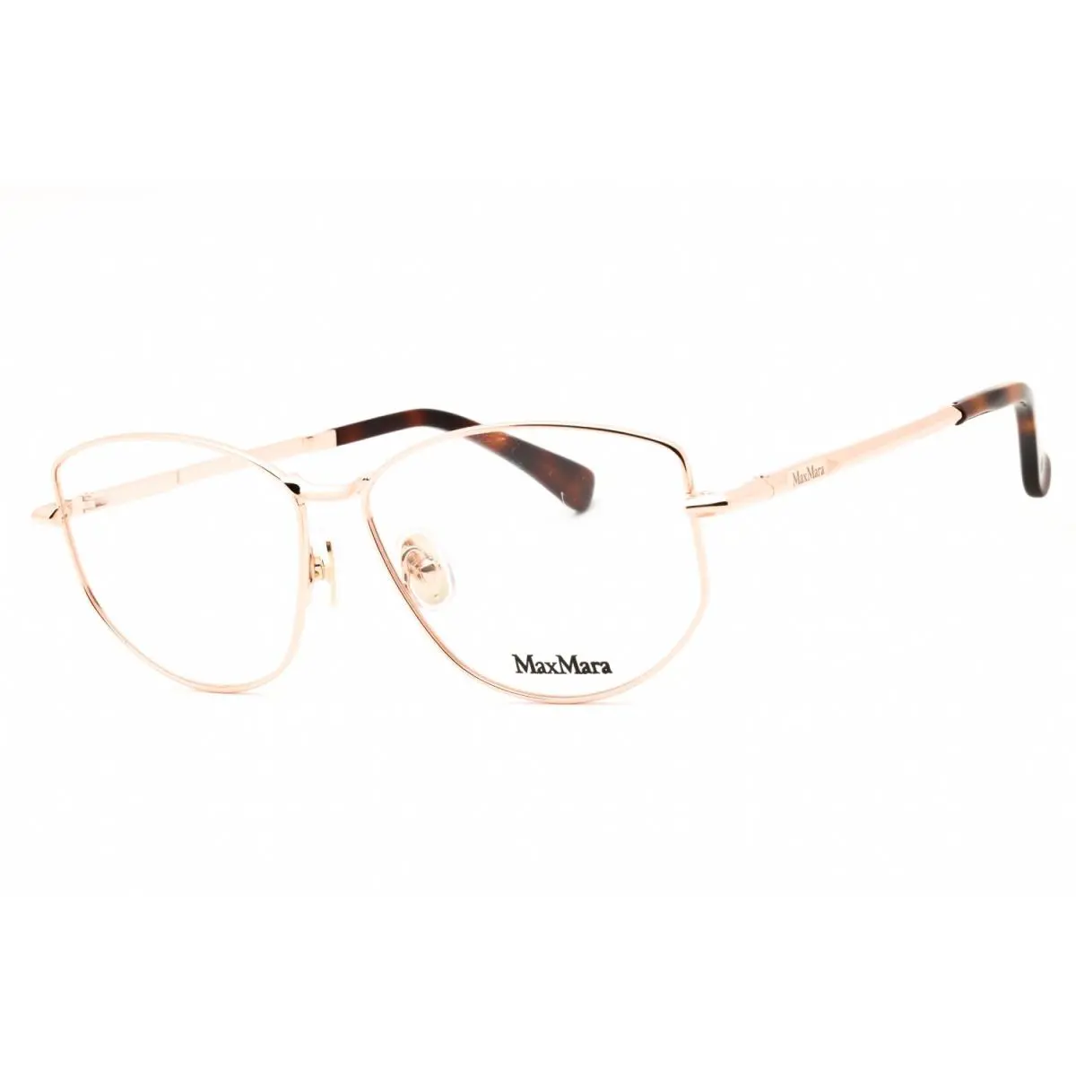 Max Mara MM5153 028 Eyeglasses Shiny Rose Gold Frame 55mm