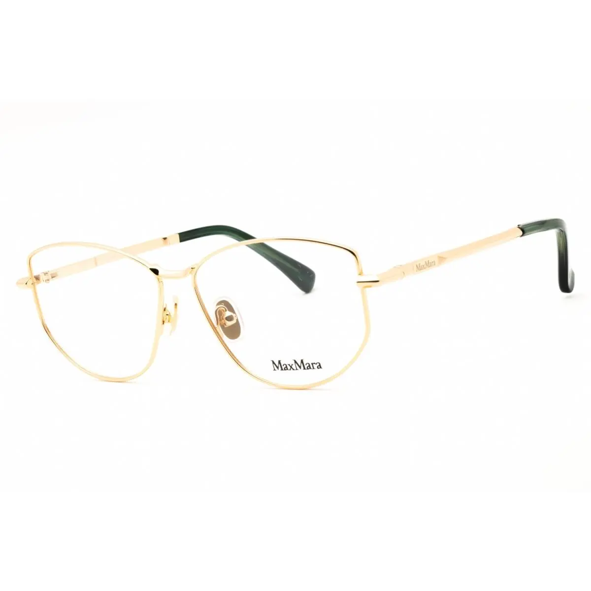 MM5153-030 Eyeglasses Gold Clear Lens 55mm Women by Max Mara