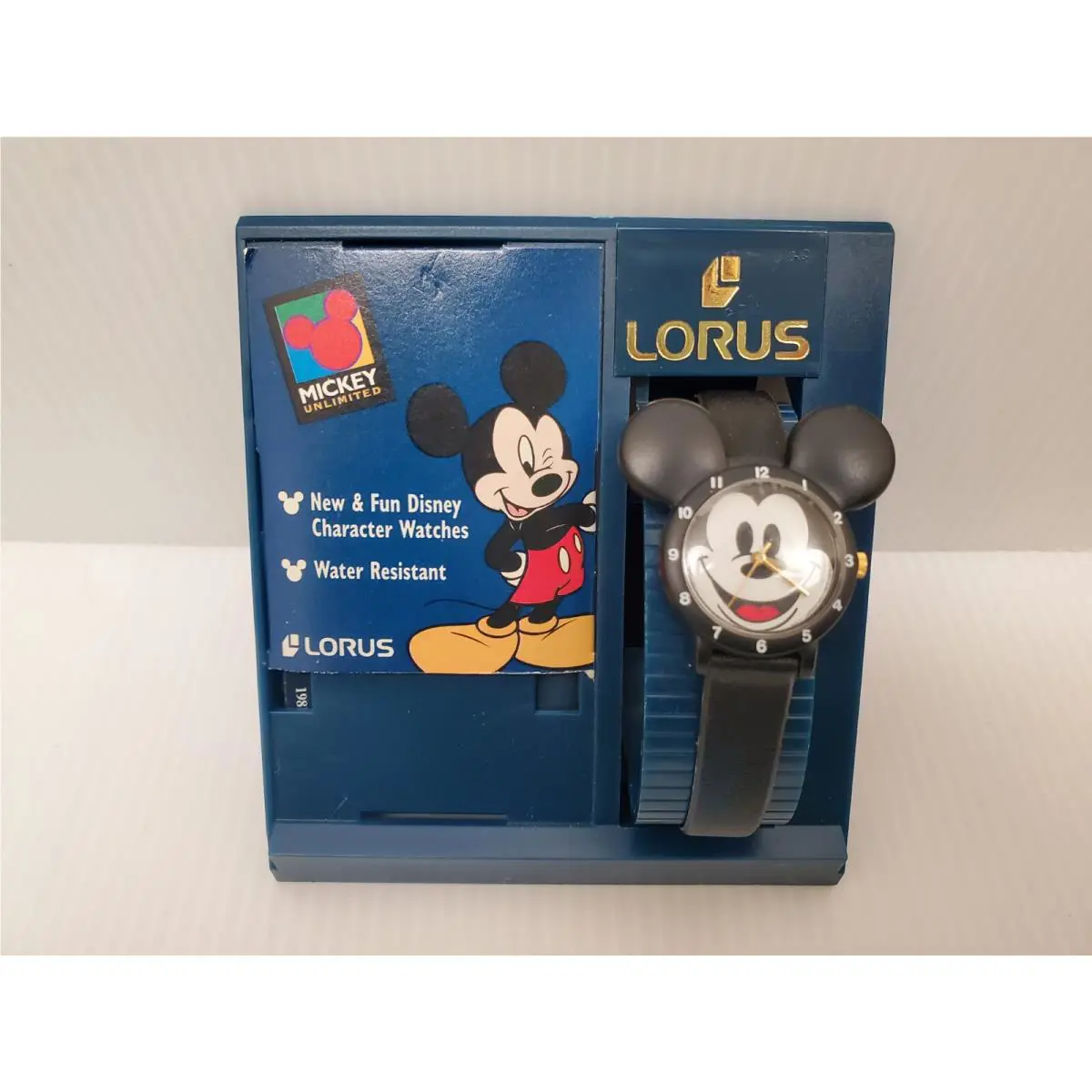 Seiko Mickey Mouse Watch w/ Ears Disney Womens - Icon Watch Black Nos by Lorus