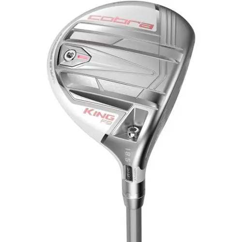 Ladies Cobra King F9 22.5 Degree 5-6 Fairway Wood White/pink W/headcover - Pink, White