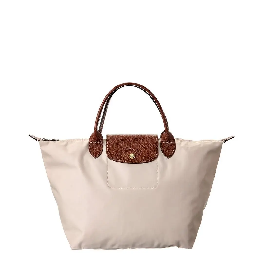 Longchamp NA Le Pliage Medium Canvas Short Handle Tote Women`s Pink