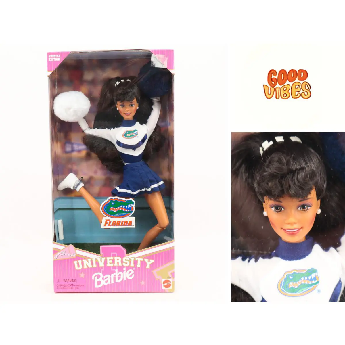 Vtg 1996 University Barbie Florida Gators African American Nrfb 18343