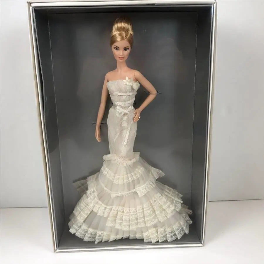 Vera Wang Bride The Romanticist Barbie 2008 Platinum Label Blonde 429/999 Nrfb