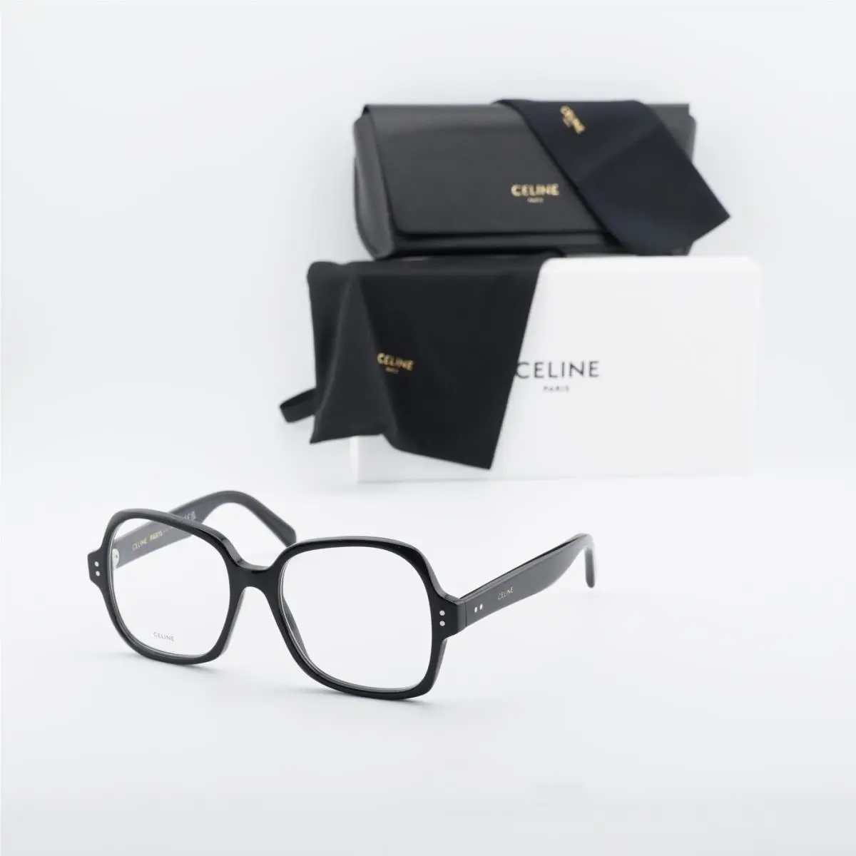 CL50148I 001 Shiny Black 53mm Eyeglasses by Celine