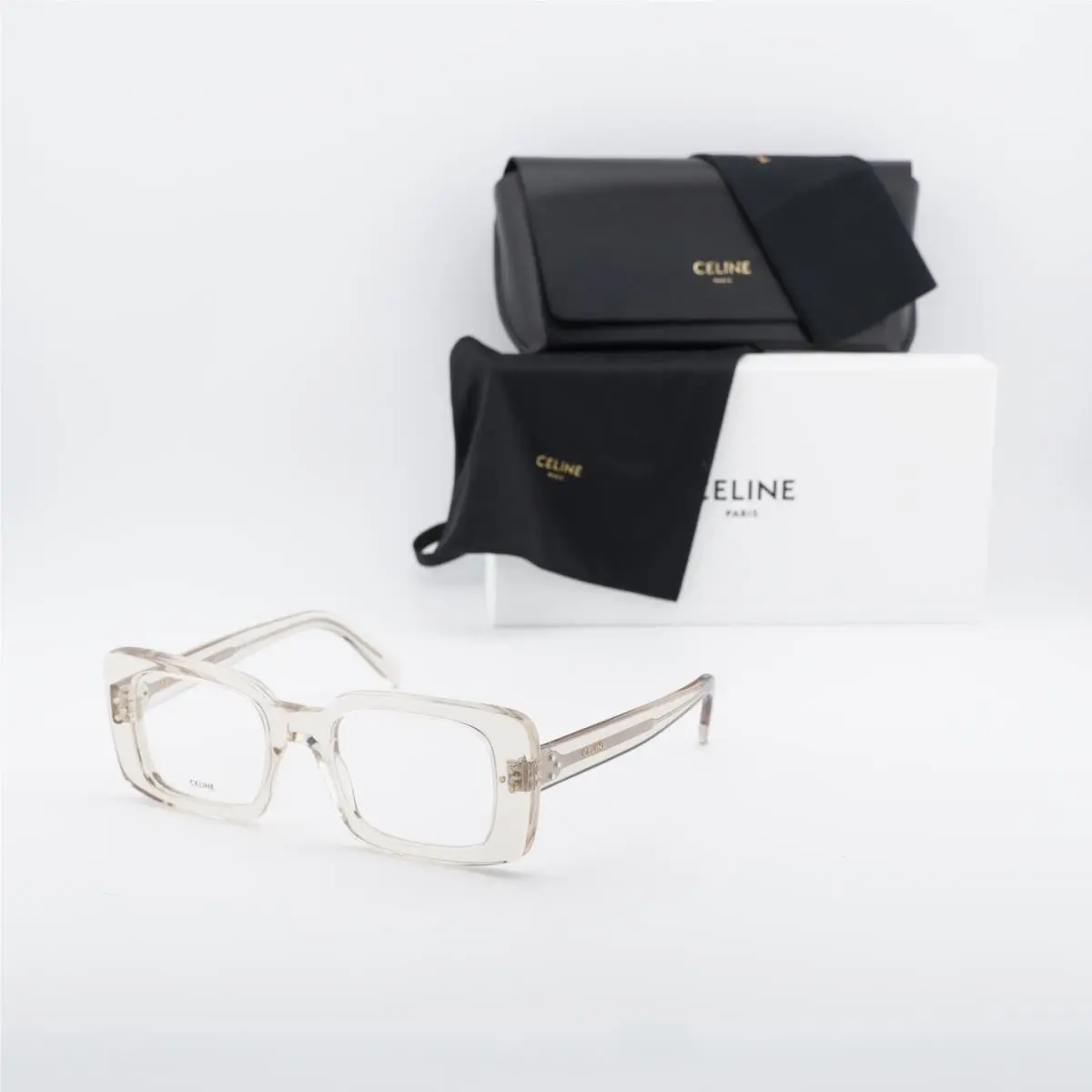 CL50163I 045 Transparent Beige 51mm Eyeglasses by Celine