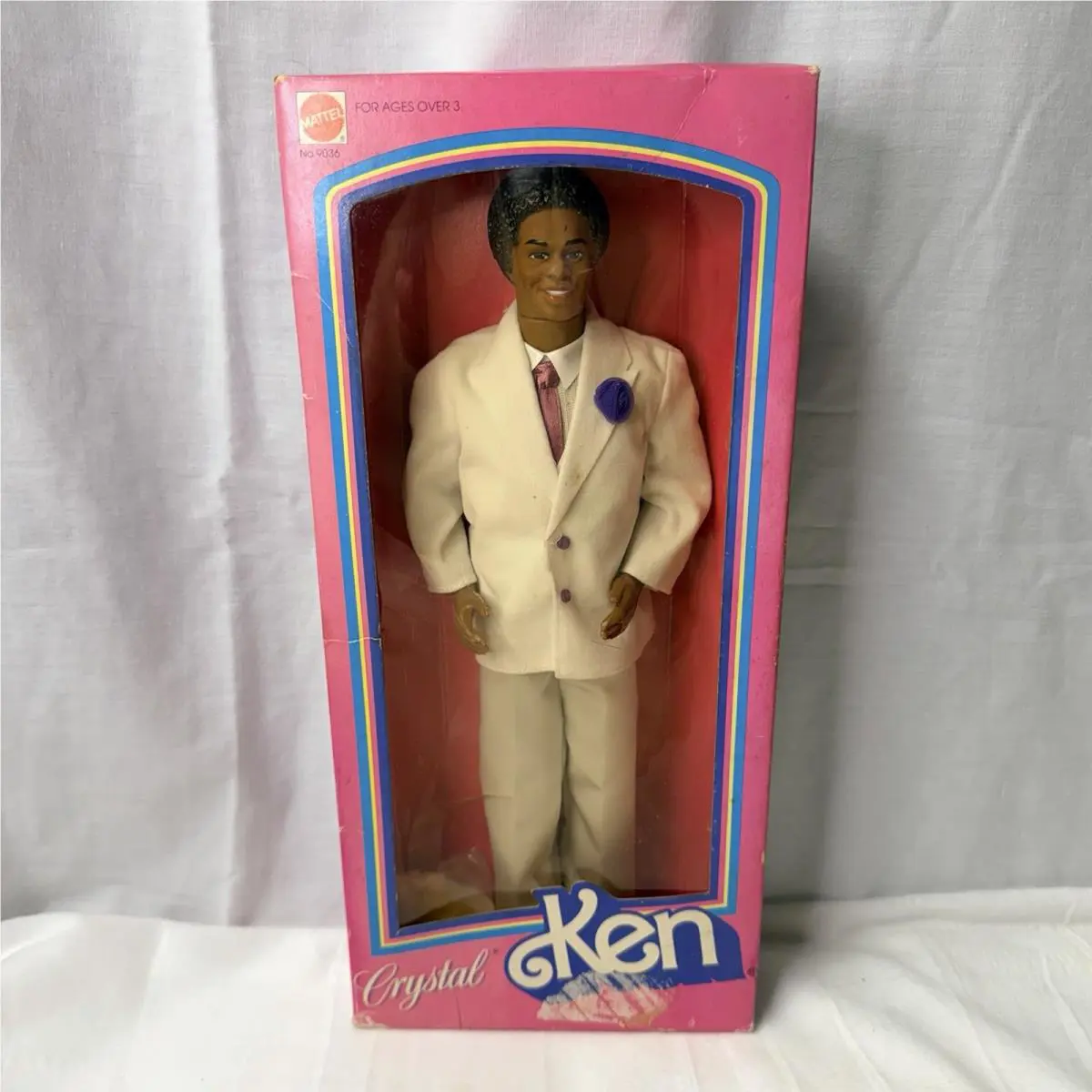 1984 Mattel Barbie Crystal Ken Black AA 1980s Superstar Era Boy Doll Nrfb