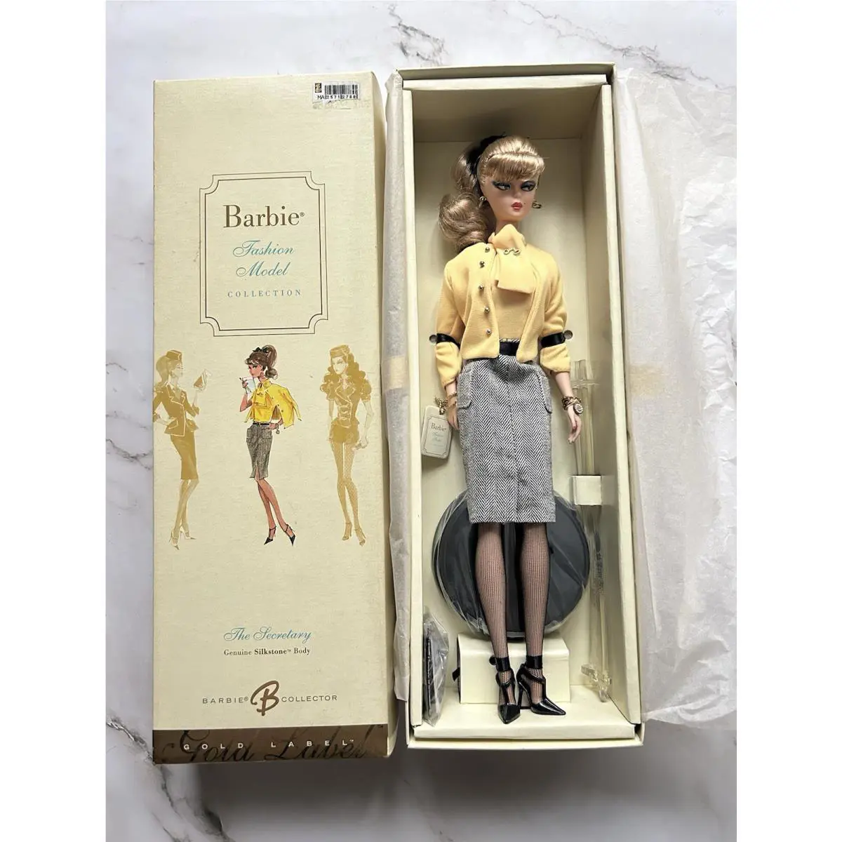 Mattel Gold Label Fashion Model Collection The Secretary Silkstone Barbie Doll