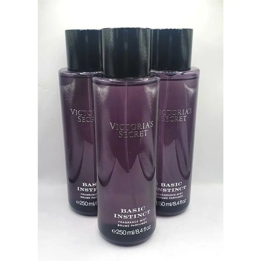 Victoria`s Secret Basic Instinct Body Mist 8.4 FL OZ 3 Pieces