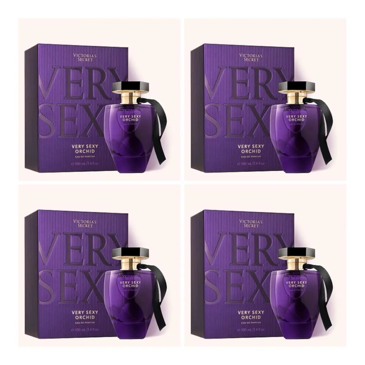 Victoria`s Secret Very Sexy Orchid Eau de Parfum 3.4 Fl.oz. Lot of 4