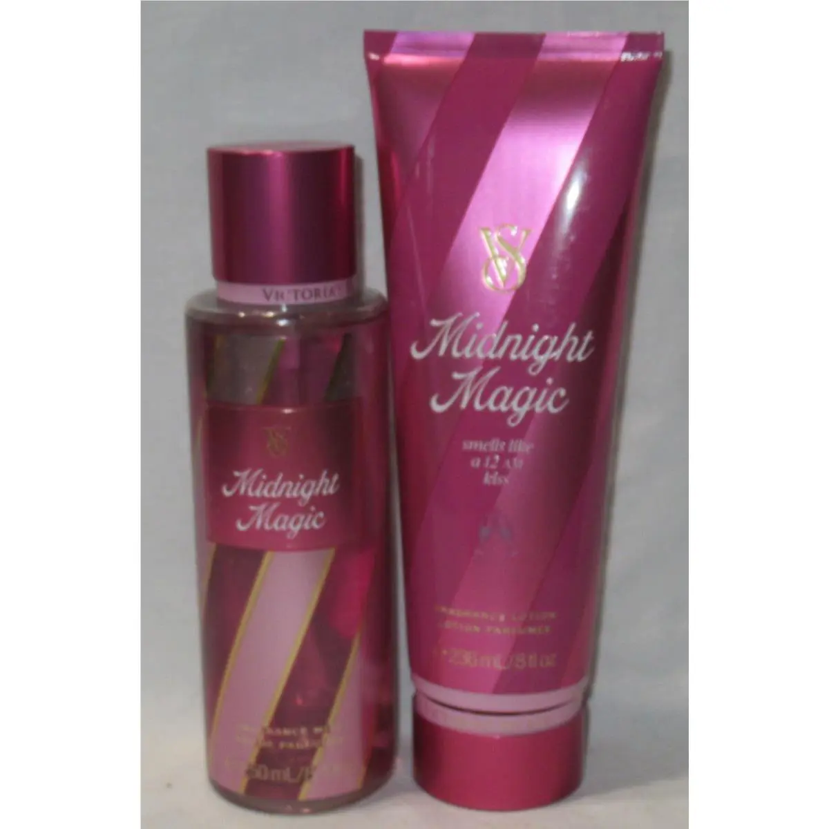 Victoria`s Secret Fragrance Mist Lotion Set Lot of 2 Midnight Magic