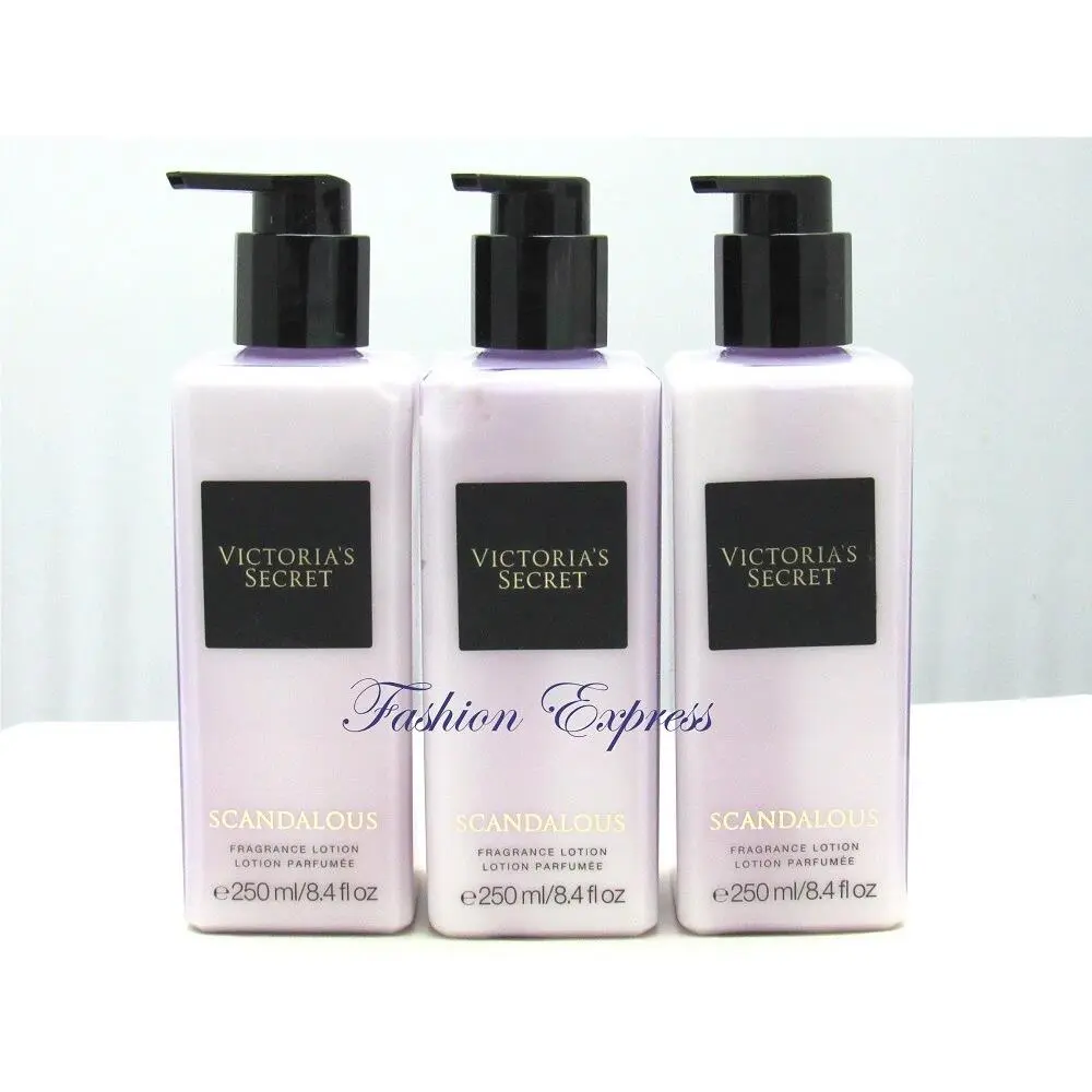 Victoria`s Secret Scandalous Body Lotion 8.4 OZ Lot OF 3 Pcs