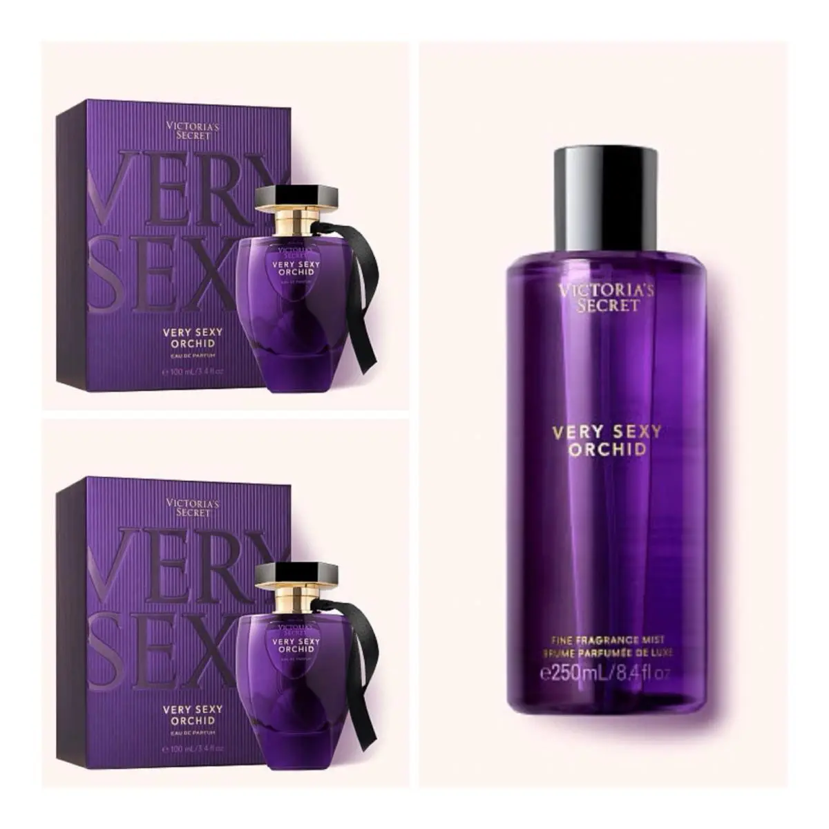 Victoria`s Secret Very Sexy Orchid Eau de Parfum 3.4 Fl.oz 2 Fragrance Mist