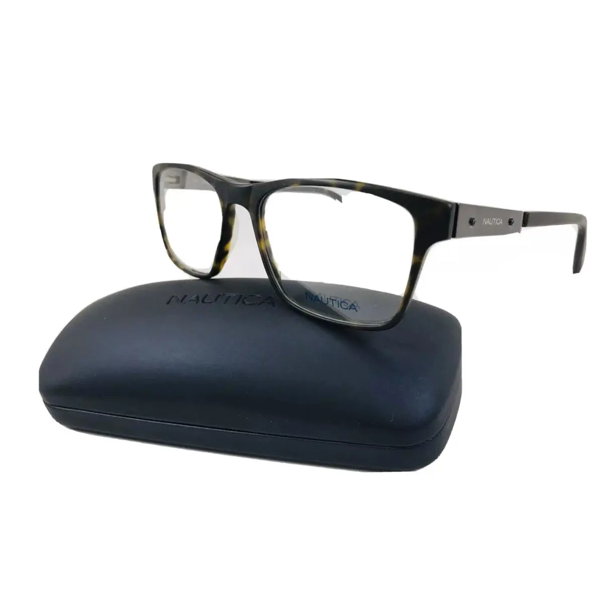 Nautica N8135 215 Matte Dark Tortoise Eyeglasses 55mm with Case