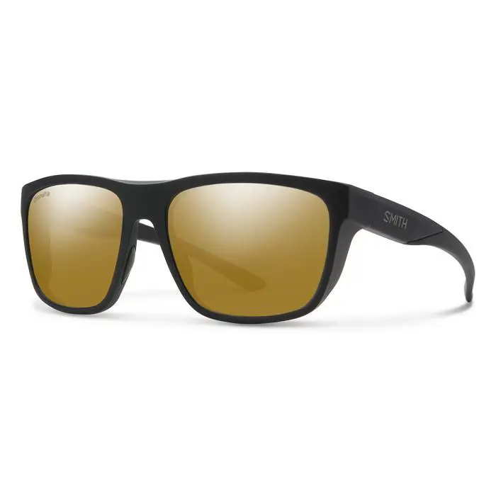 Smith Barra Sunglasses - Chromapop Polarized Bronze Mirror - Matte Black