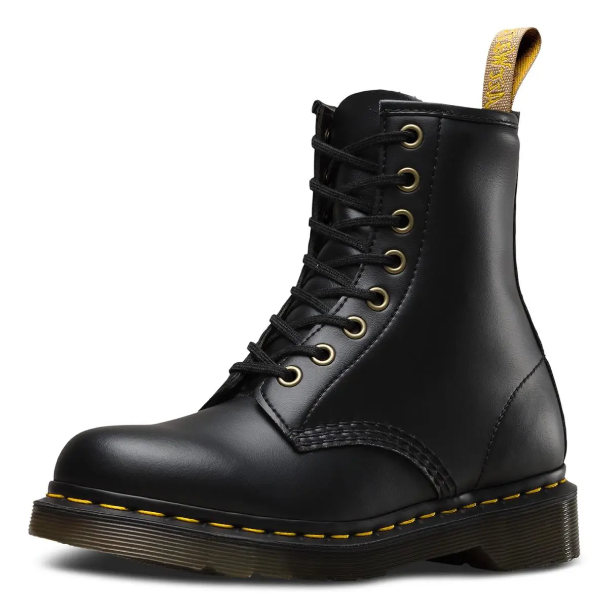 Dr. Martens Unisex Vegan 1460 8 Eye Boot Black Felix Rub Off 9 Women/8 Men - Black