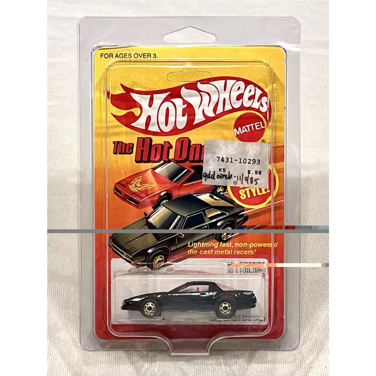 1980`s Hot Wheels `the Hot Ones` 80`s Firebird Black w/ Gho No. 3918