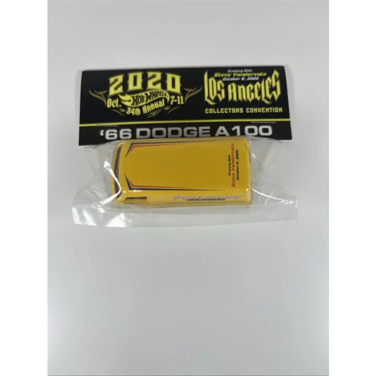 Hot Wheels 34th Annual Collectors Convention `66 Dodge A100 Yellow HC22