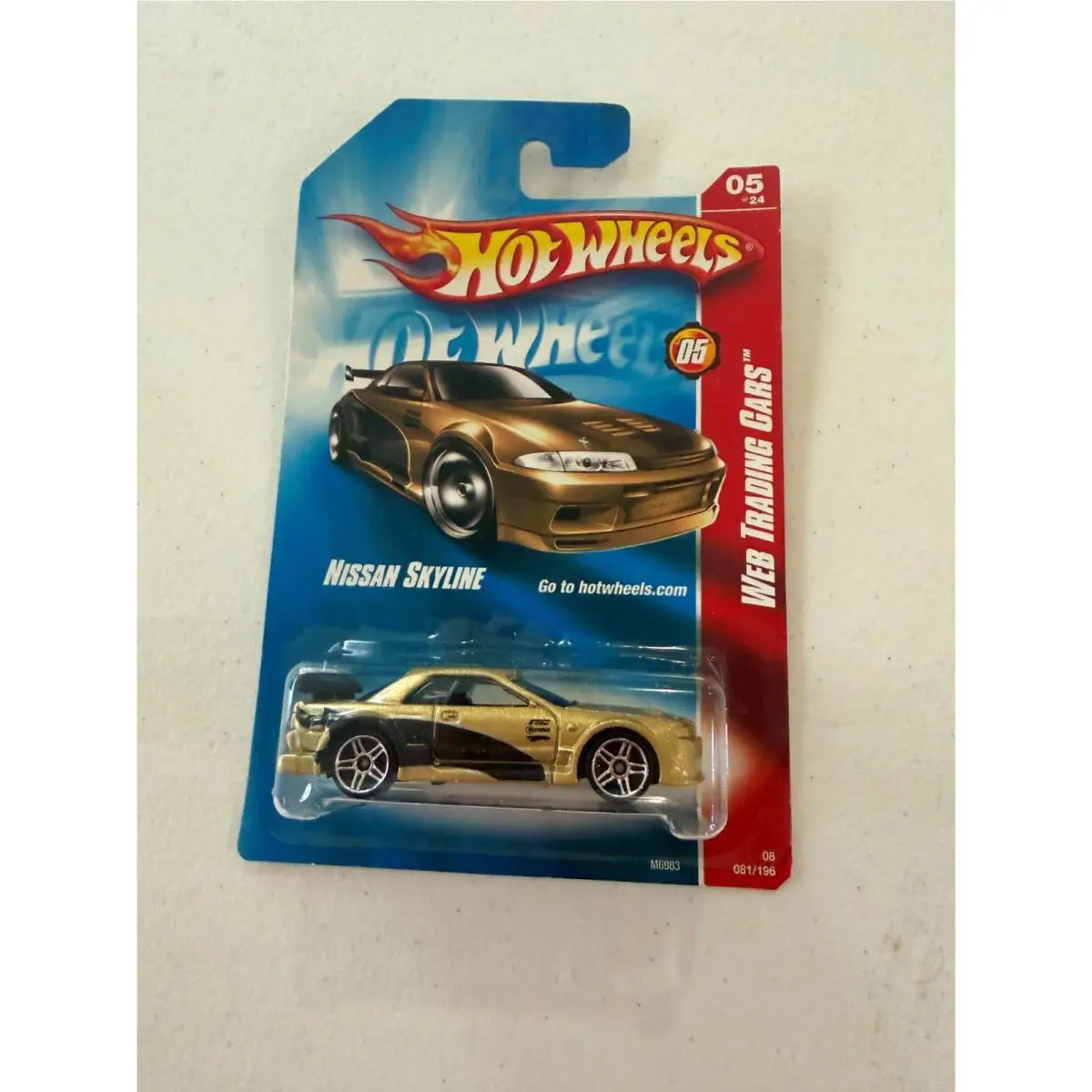Hot Wheels Web Trading Cars Nissan Skyline 05/24 Gold Black 2008 081/196 K2
