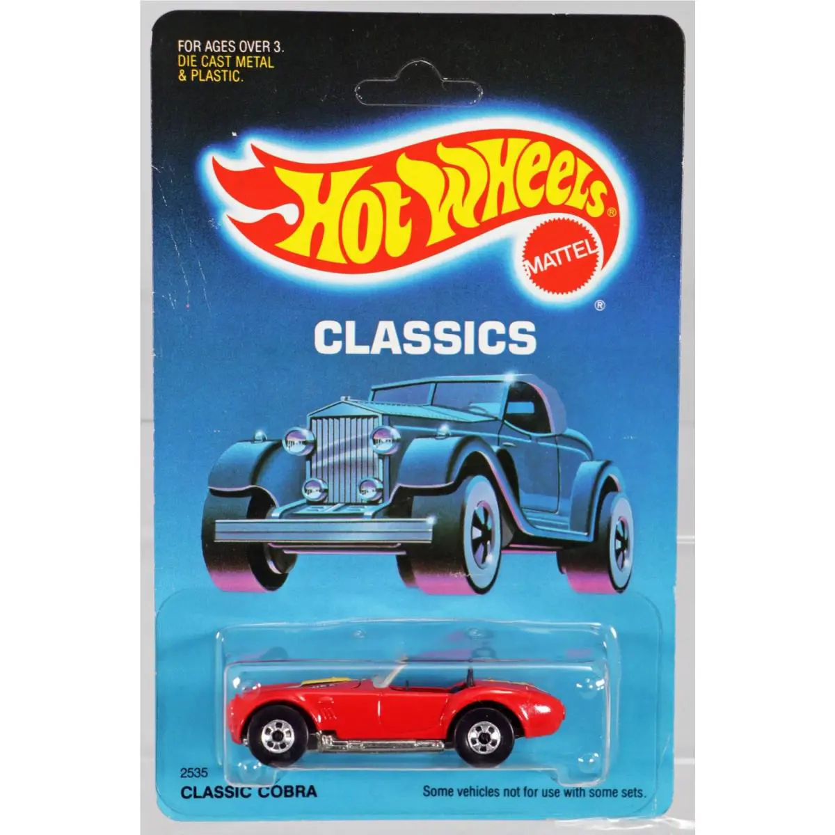 Vintage Hot Wheels Classic Cobra Classics Series - 2535 Nrfp 1987 Red BW 1:64