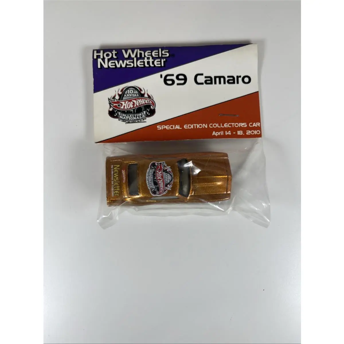 Hot Wheels 10TH Nationals `69 Camaro Sletter IN Bag HC22