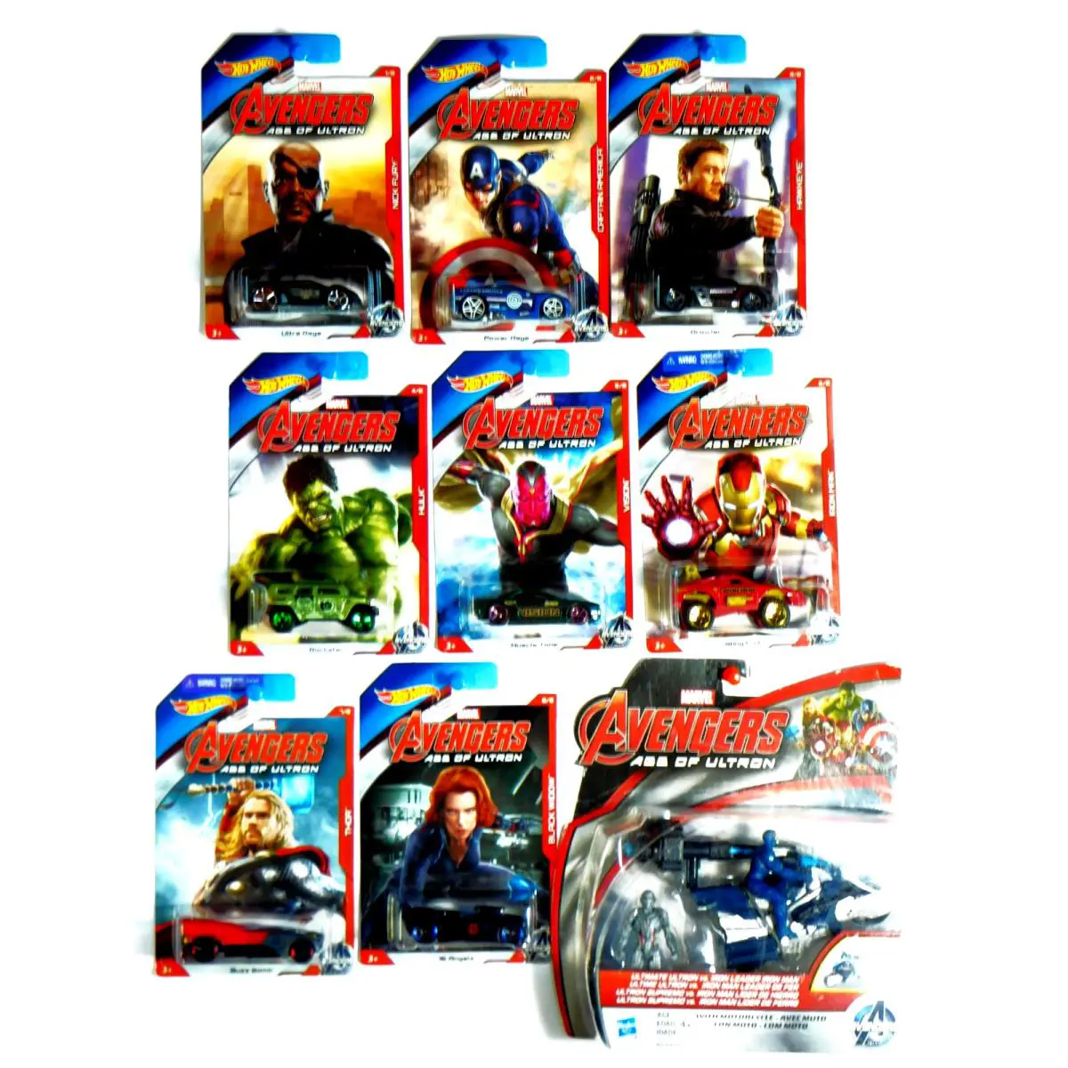 HW Hasbro Avengers Age Of Ultron -hw- Set 1-8/Ultron VS Iron Man Motorcycle