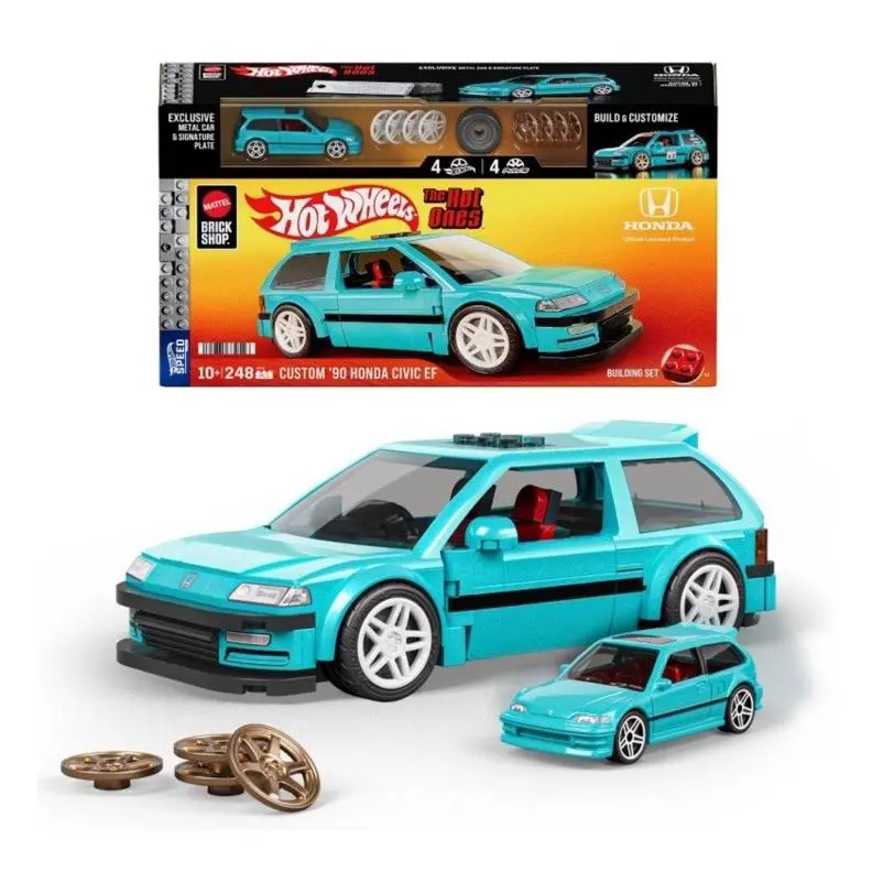 Hot Wheels Brick Shop Custom `90 Honda Civic EF The Hot Ones Mattel Speed Series