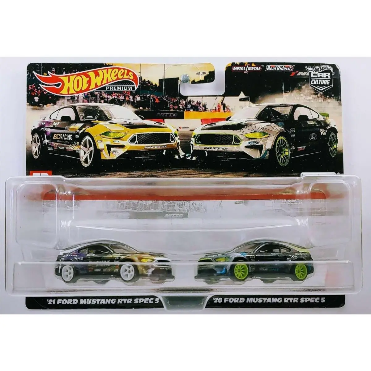Mattel Hot Wheels 1:64 Scale Ford Mustang Rtr Spec 5 2 Pack For Ages 3 and Up - Multi-Color