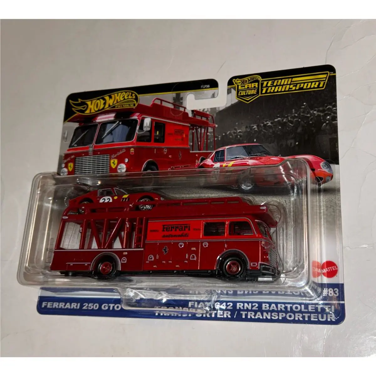 Hot Wheels Ferrari Team Transport 250GTO Fiat 642 Bartoletti Hauler Mattel