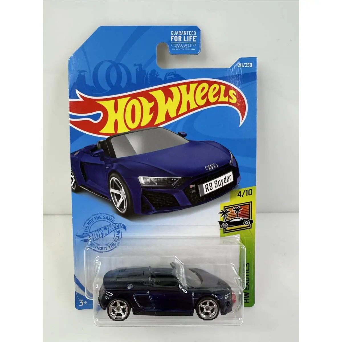 Hot Wheels HW Exotics 2019 Audi R8 Spyder Super Treasure Hunt Blue Htf