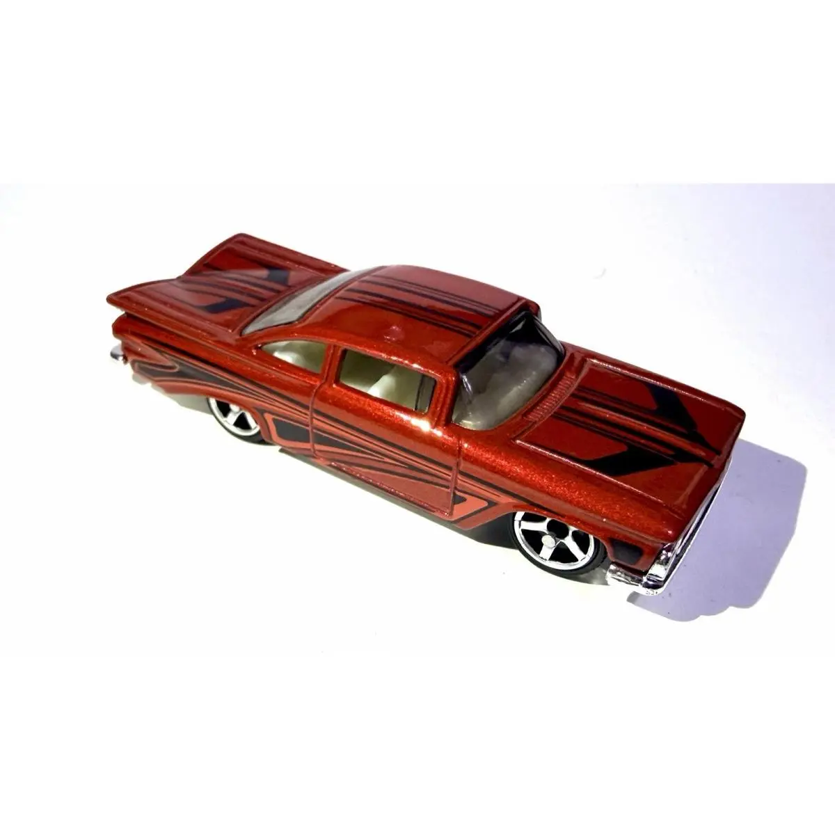 Hot Wheels ’59 Chevy Impala Custom Made Red with Refline Wheels Diecast