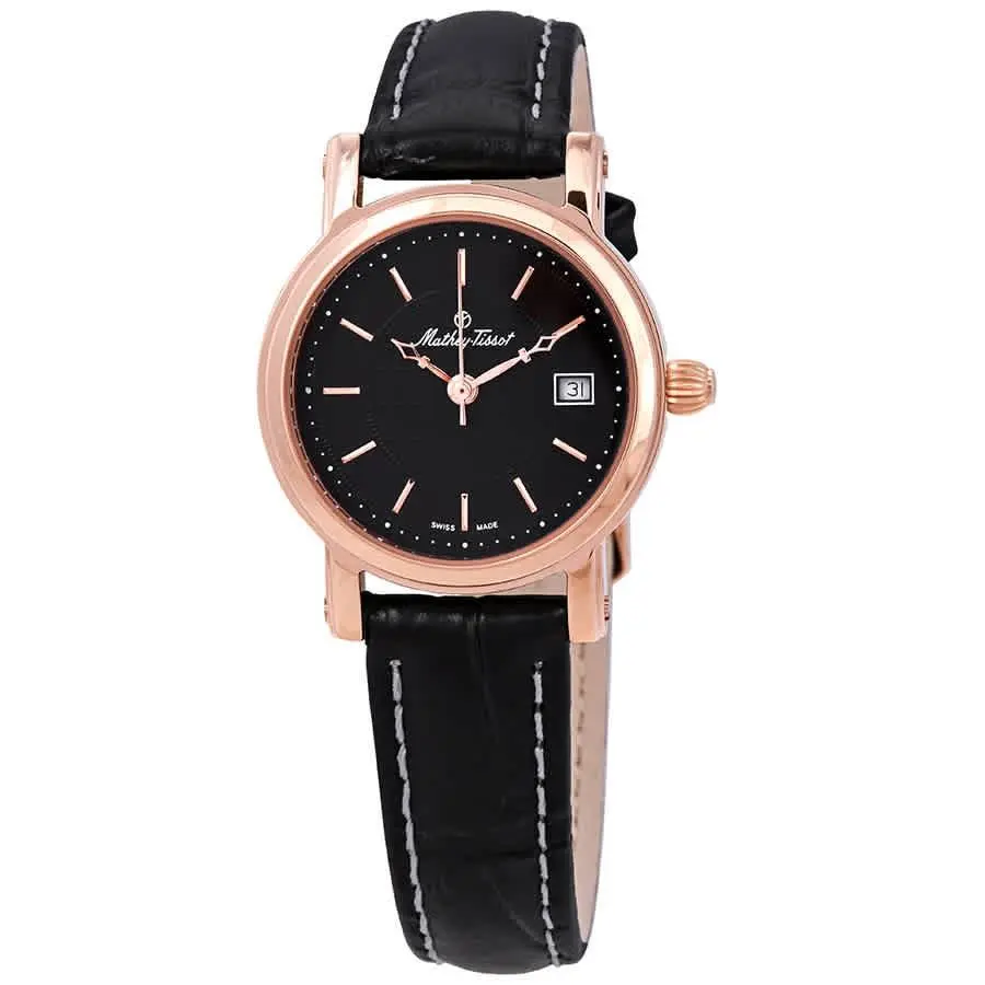 Mathey-tissot City Black Dial Ladies Watch D31186PN