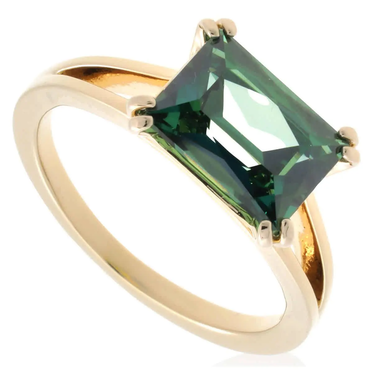 Swarovski Matrix Rectangular Cut Cocktail Ring