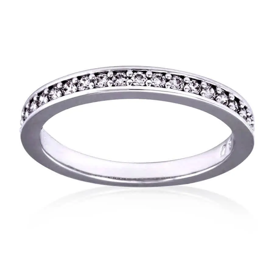 Swarovski White Rhodium Plated Rare Ring