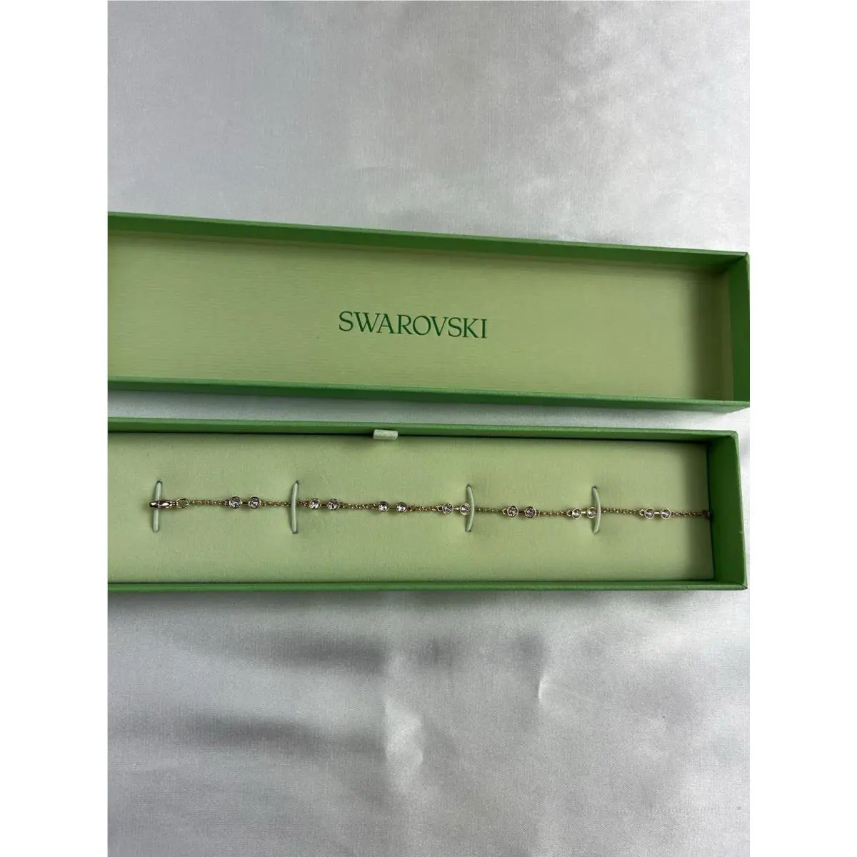 Swarovski Remix Collection Round Cut White Rose Gold-tone Bracelet 5664055
