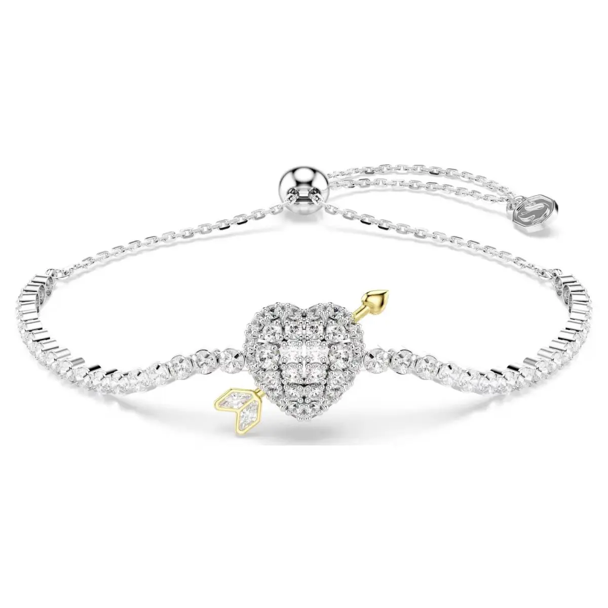 Swarovski Idyllia Bracelet Mixed Cuts Heart with Arrow White Rhodium 5742022
