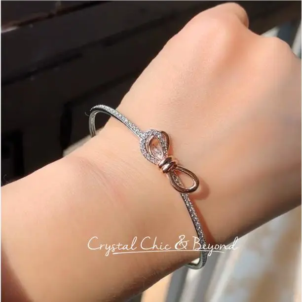 Swarovski Lifelong Bow Bangle White 5447079