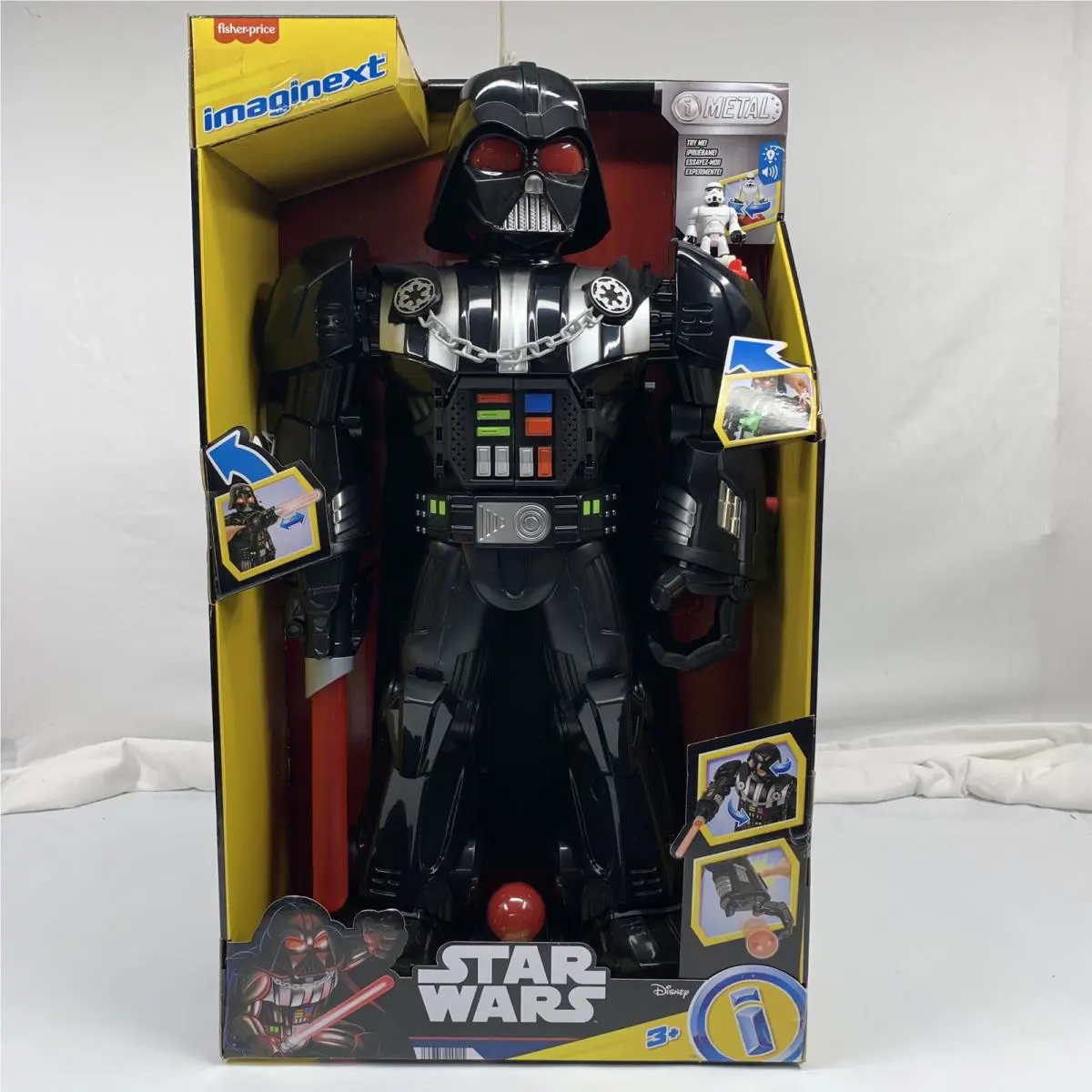 Fisher-price Imaginext Star Wars Darth Vader Bot 2+ Ft Tall Toy Action Figure