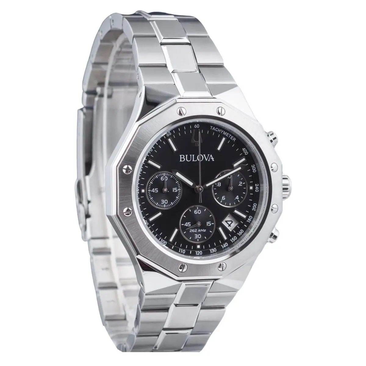 Precisionist Octagon Classic Chronograph Tachymeter 96B410 Mens Watch by Bulova