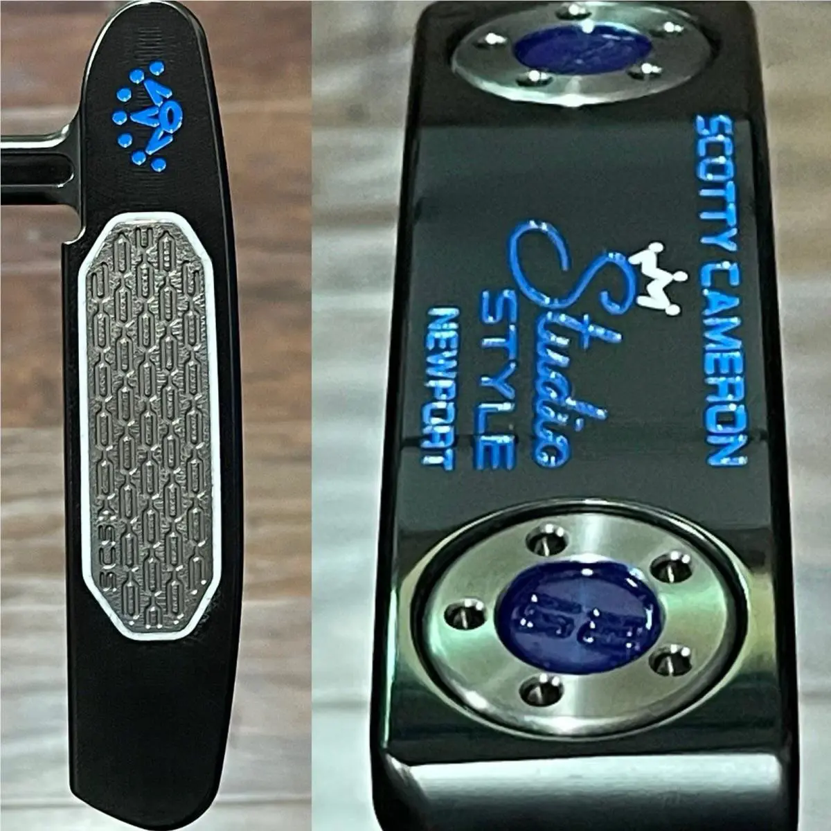Scott  - Studio Style Newport - 2025 - SCS - Xtreme Dark Finish - DLC - Blue, Lie Angle: Black 0
