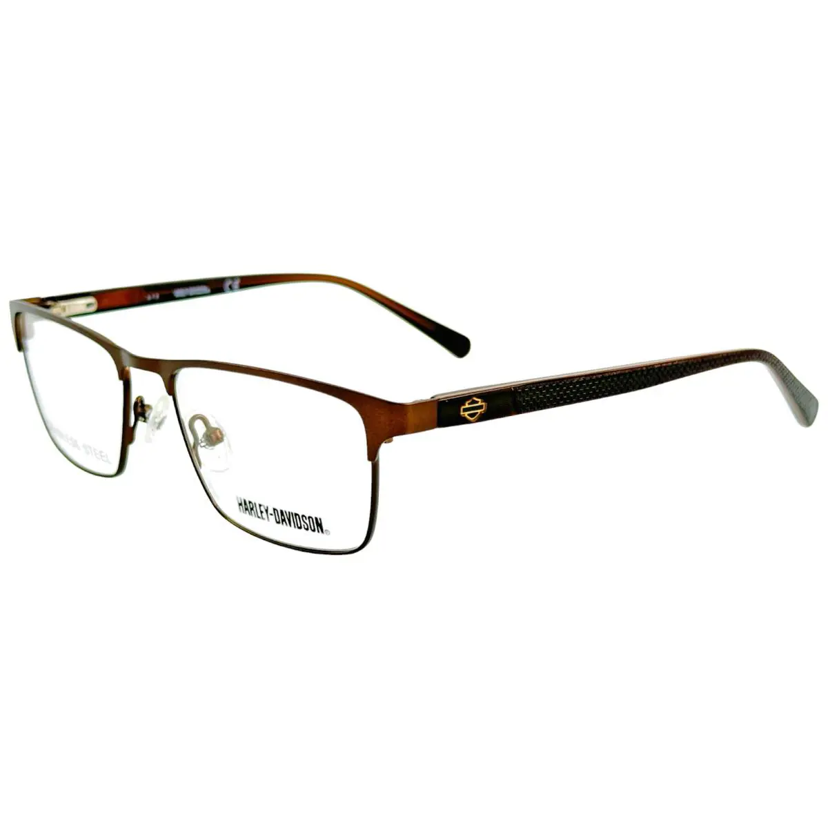 Harley Davidson HD0132T Boys Metal Eyeglass Frame 049 Matte Dark Brown 49-16