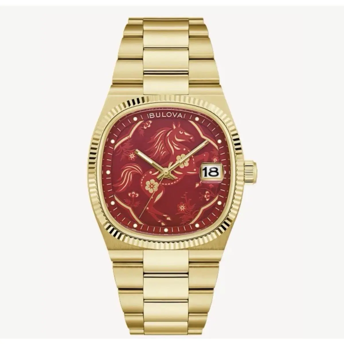 Bulova 97B242 Super Seville Year of The Horse Red Dial Men Watch Limited 888 Pcs