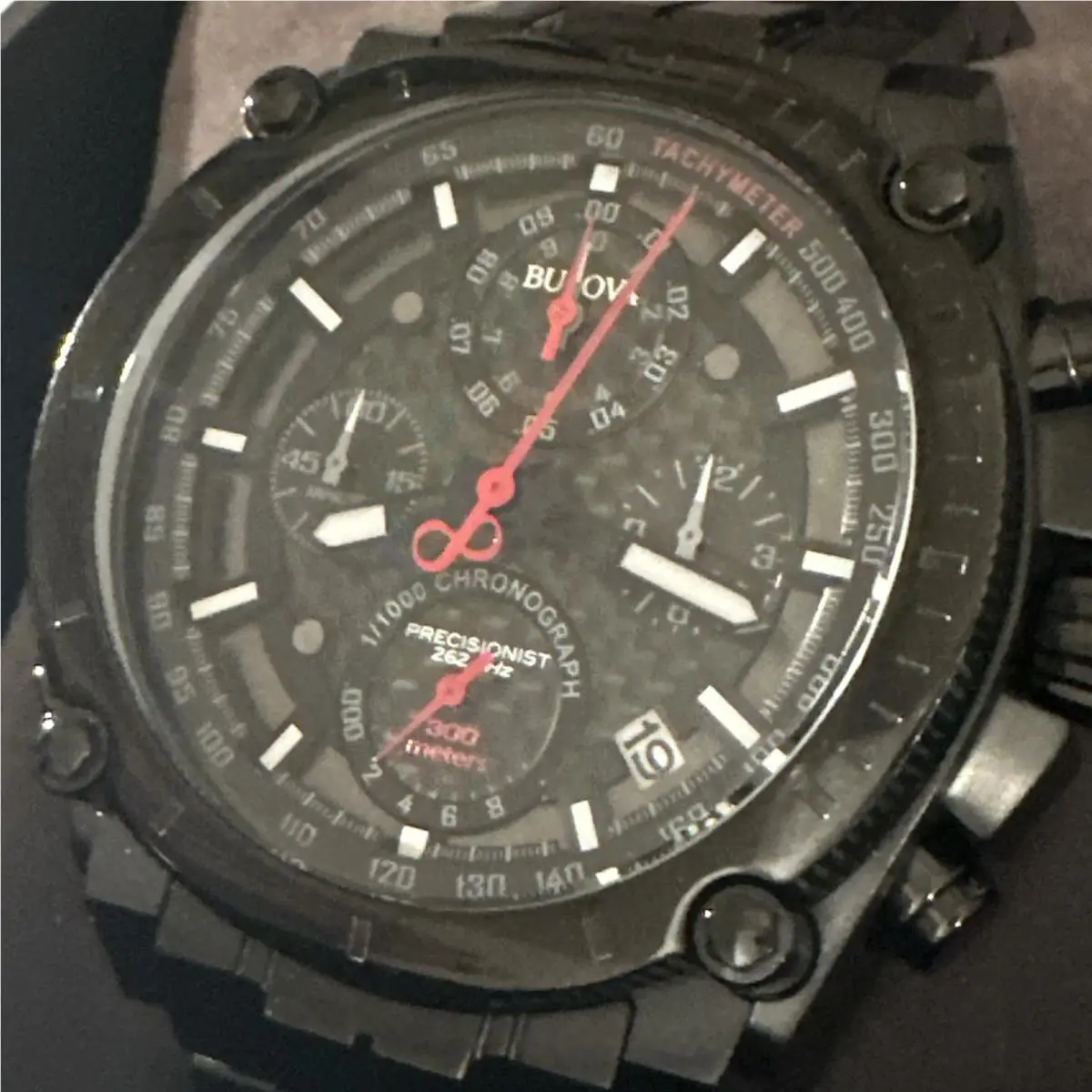 Bulova 98B257 Men`s Precisionist Black Ion-plated Quartz Watch