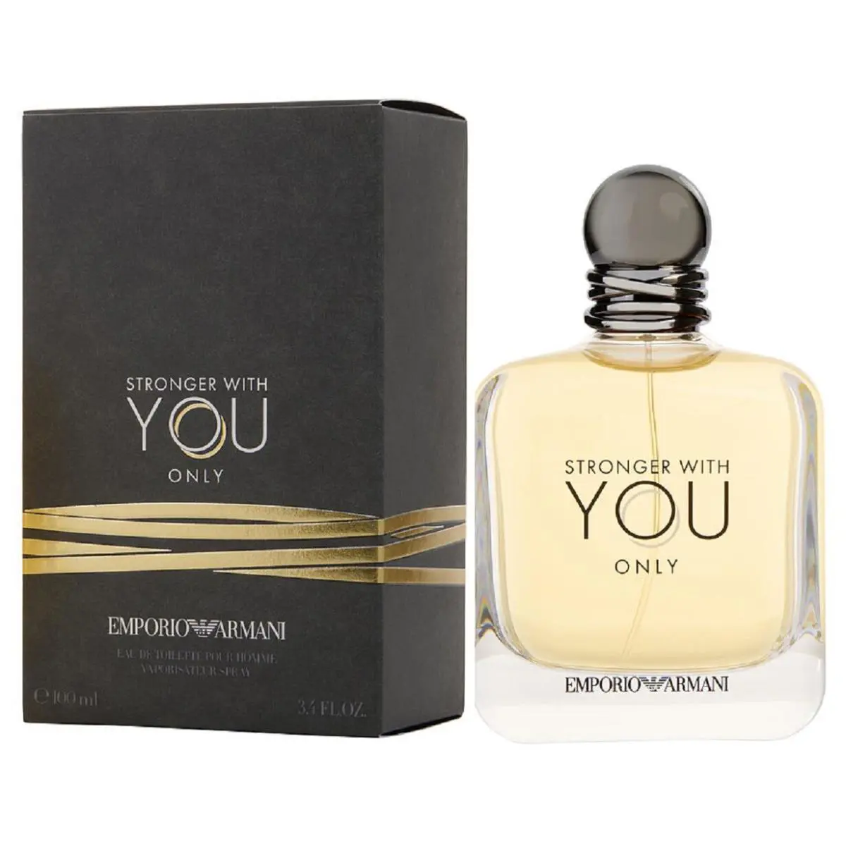 Armani Stronger with You Only Giorgio Armani 3.4 oz / 100 ml Edt Men Cologne