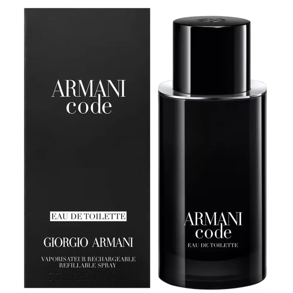 Armani Code Giorgio Armani 2.5 oz / 75 ml Edt Men Cologne Spray Refillable