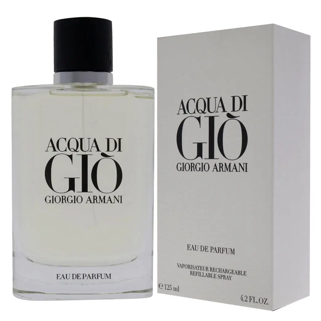 Acqua DI Gio Giorgio Armani 4.2 oz / 125 ml Edp Men Cologne Refillable