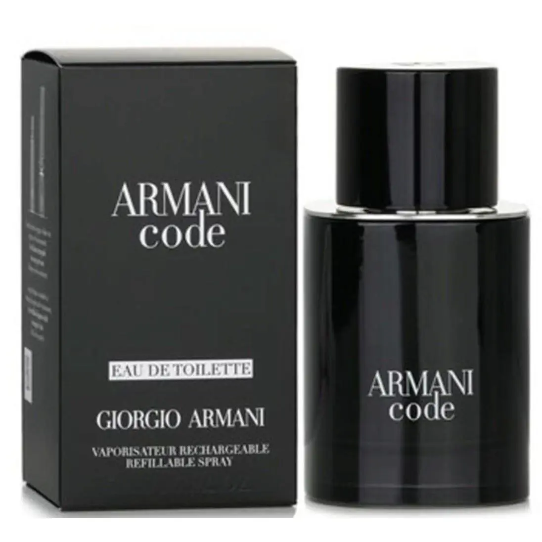 Giorgio Armani Code For Men Cologne 1.7 Oz 50 ml Edt Spray Refillable
