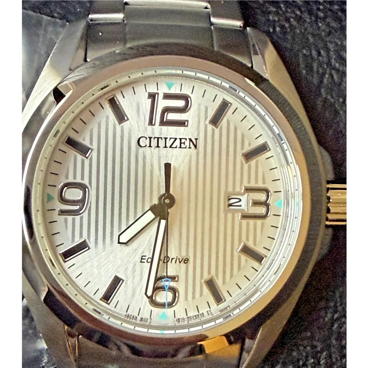 Citizen Eco-drive Men`s Weekender Silver Dial Bracelet Watch 43mm AW1430-86A - Dial: Silver, Band: Silver, Bezel: Silver