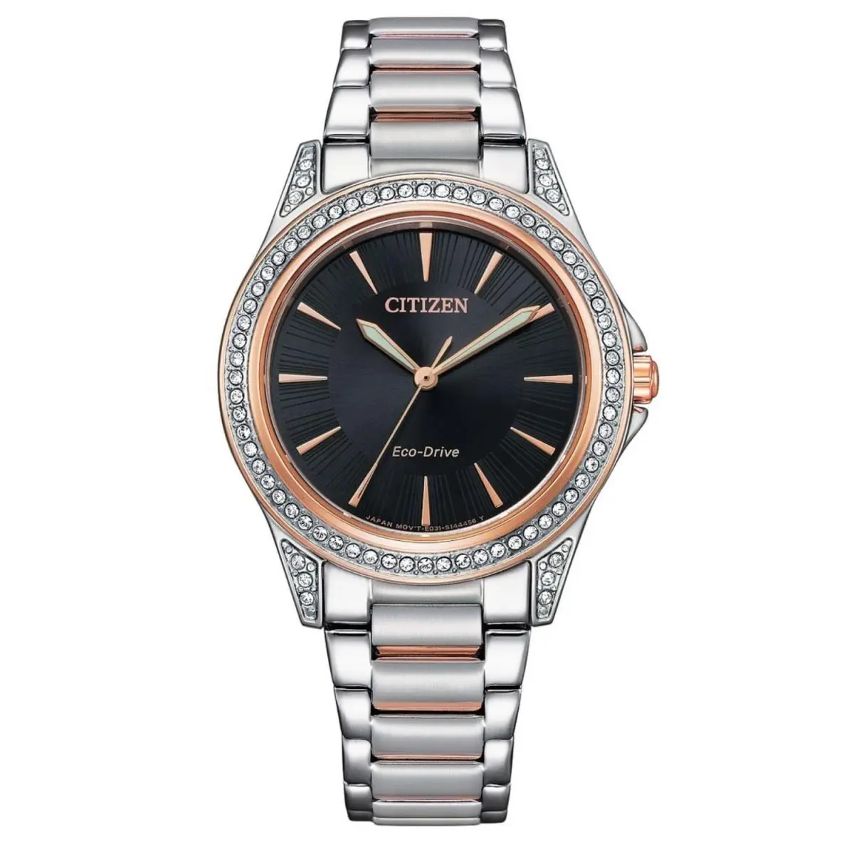 Citizen Women`s Silhouette Black Dial Watch - EM0946-58E