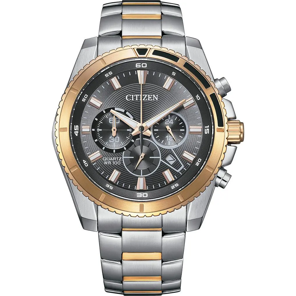 Citizen Men`s Chronograph Quartz Stainless Steel Watch - AN8204-59H